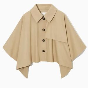 COS Cropped Trench Coat Cape